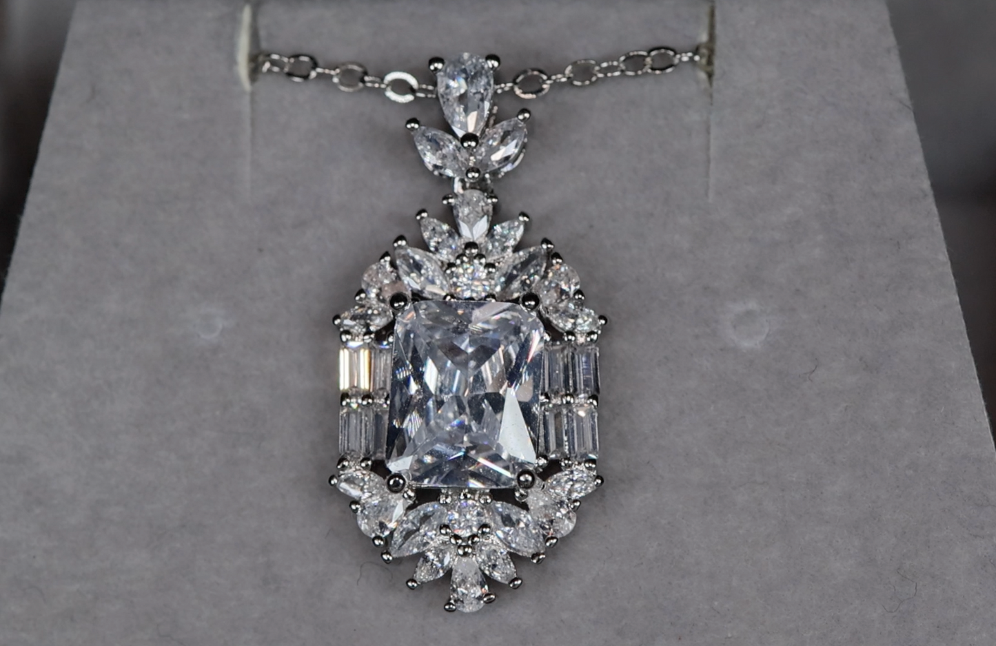 Womens Diamond Pendant | Diamond Necklace | Wedding Necklace