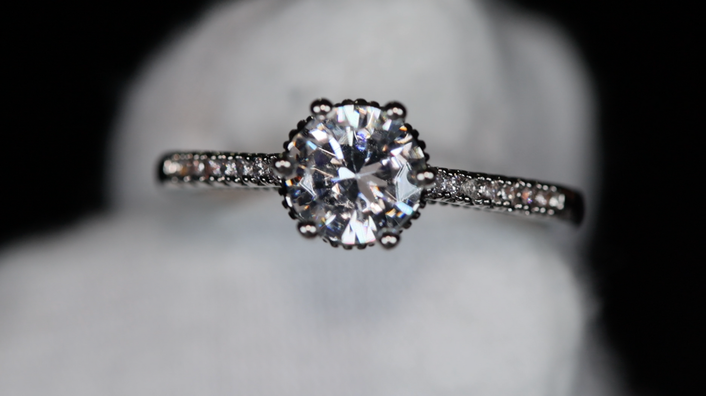 Womens Wedding Ring Set | Engagement Ring Set | Wedding Ring