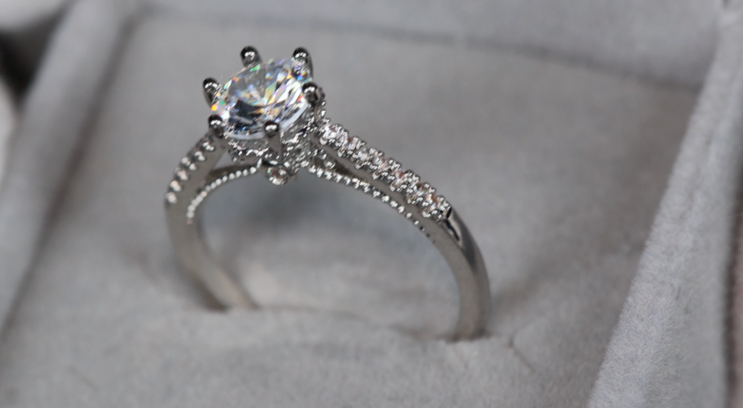 Womens Wedding Ring Set | Engagement Ring Set | Wedding Ring