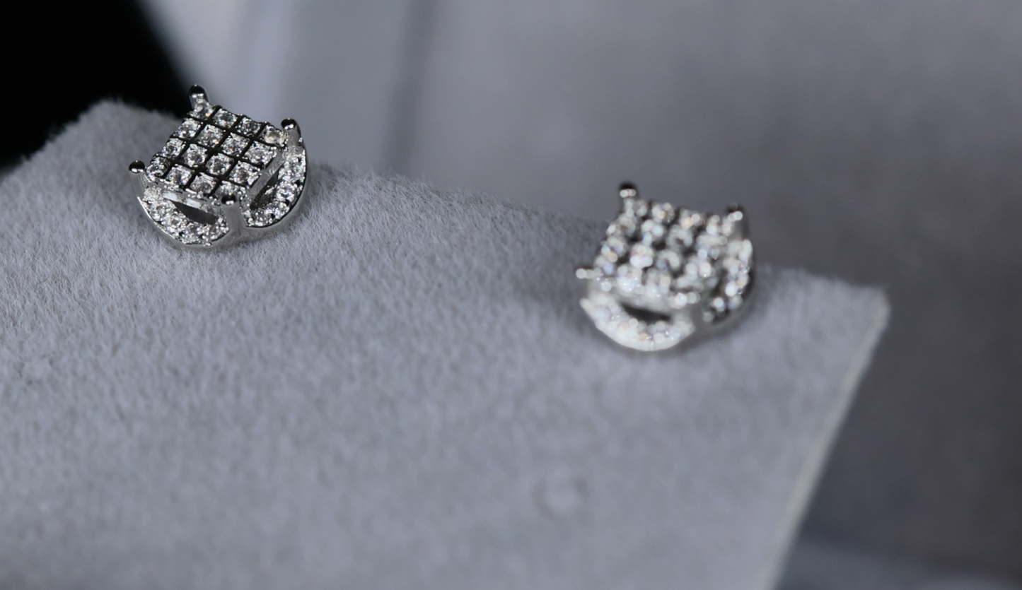 Womens Diamond Ear Studs | Mens Diamond Ear Studs | Ear Studs | Iced Out Ear Studs