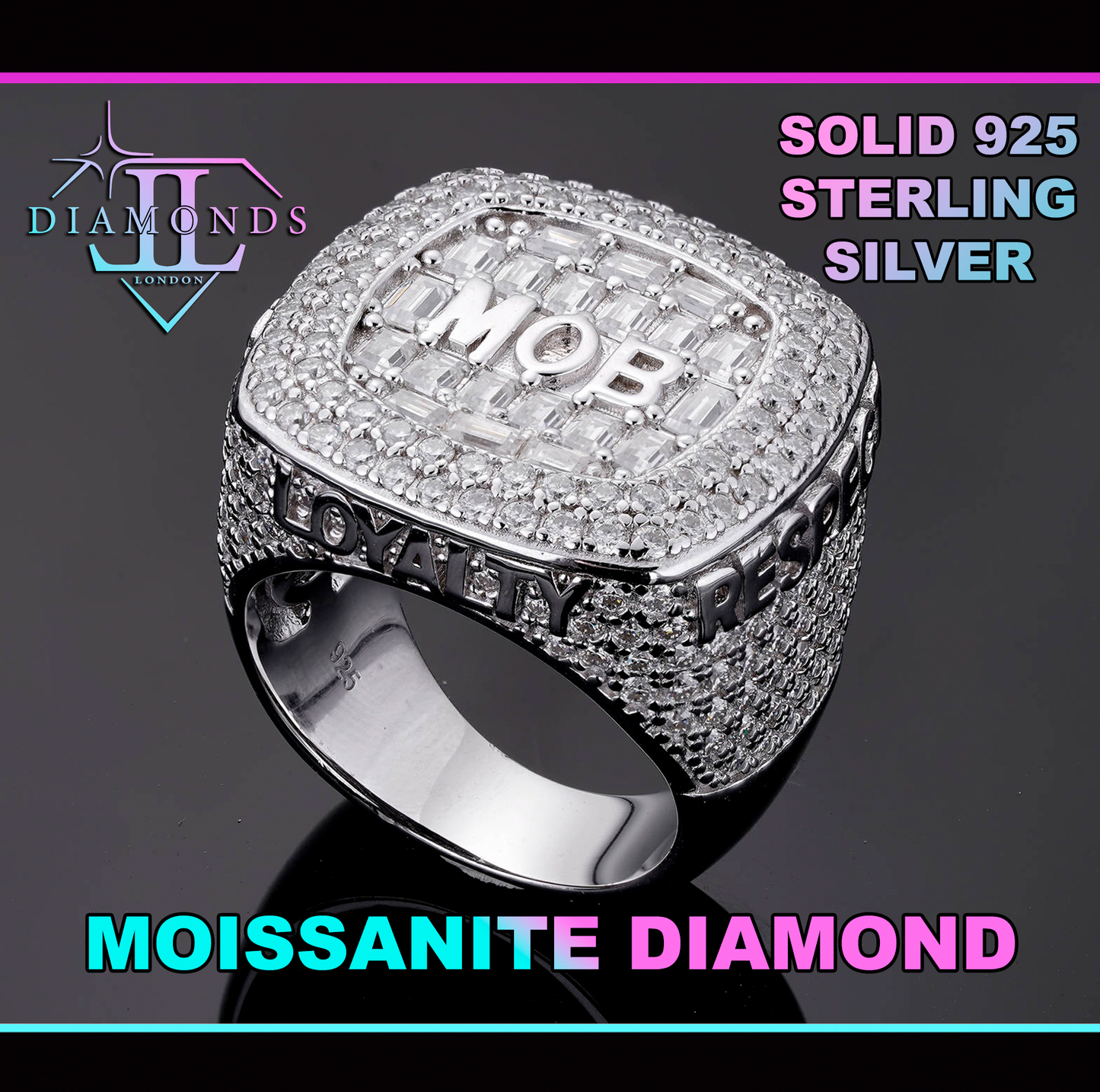 Moissanite Hip Hop Rings