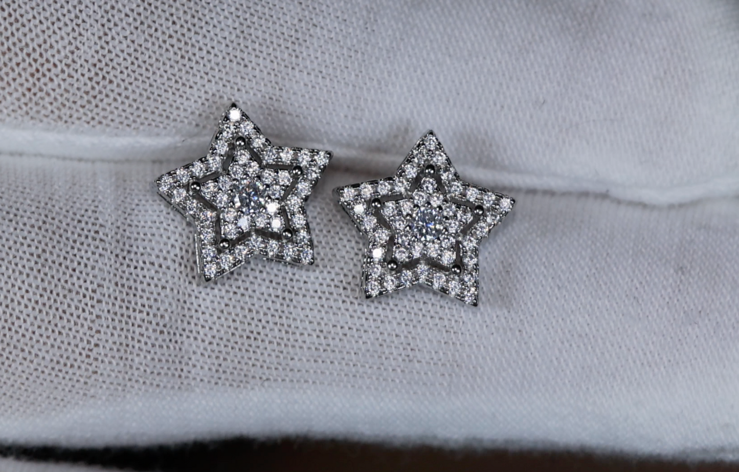 Diamond Star Ear Studs
