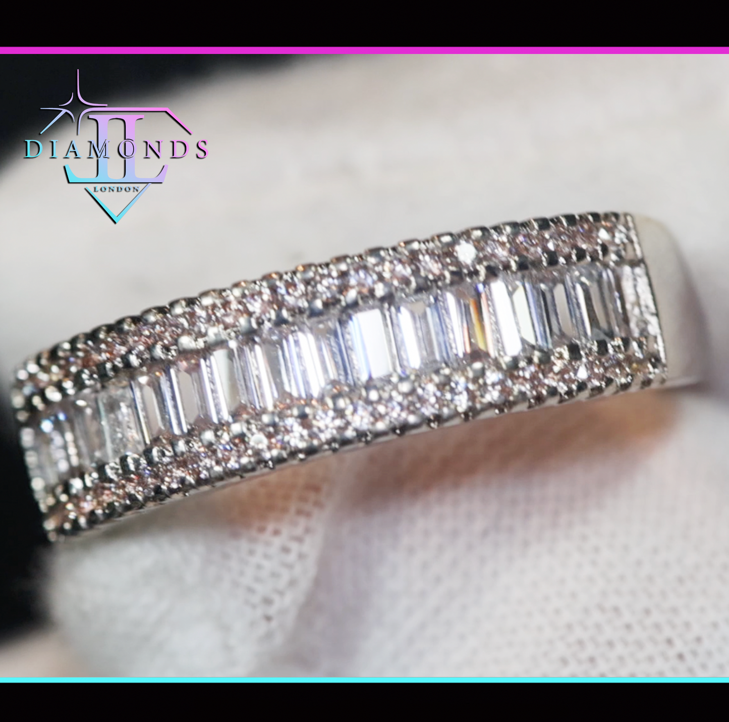 Baguette Diamond Wedding Band