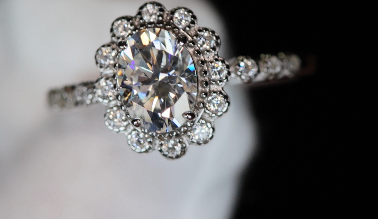 Moissanite Engagement Rings | Oval Moissanite Rings