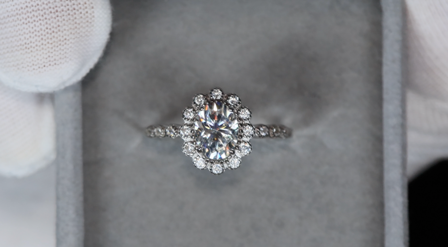 Moissanite Engagement Rings | Oval Moissanite Rings