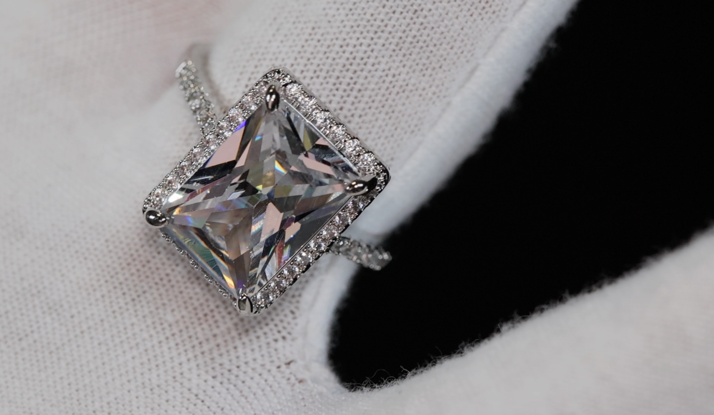 Womens Big Diamond Ring