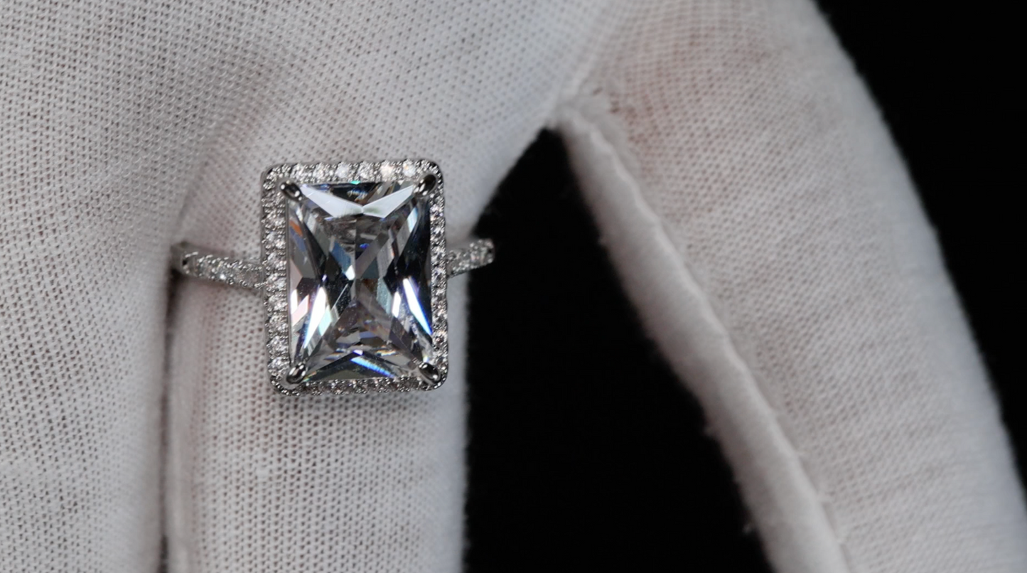 Womens Big Diamond Ring