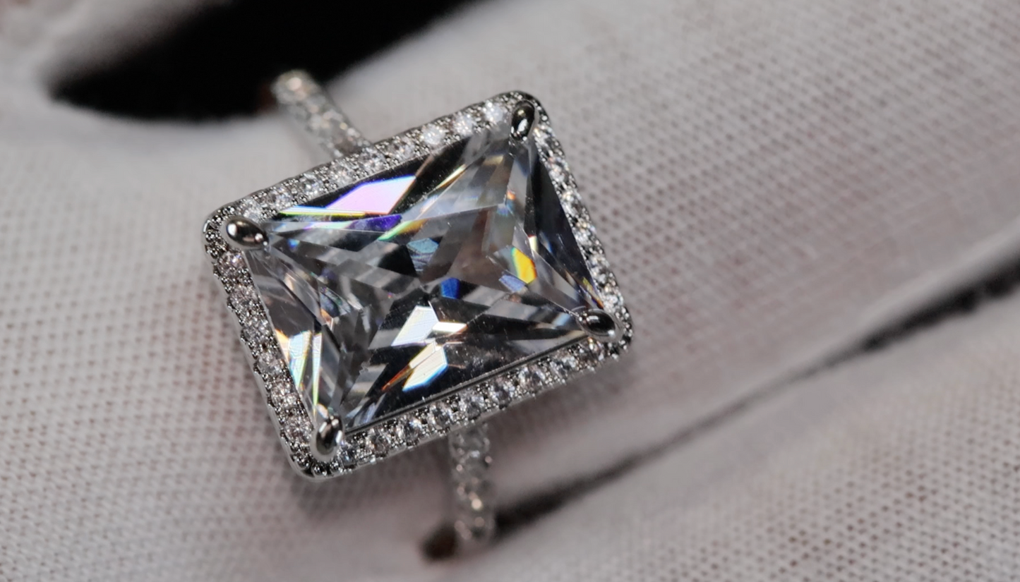 Womens Big Diamond Ring
