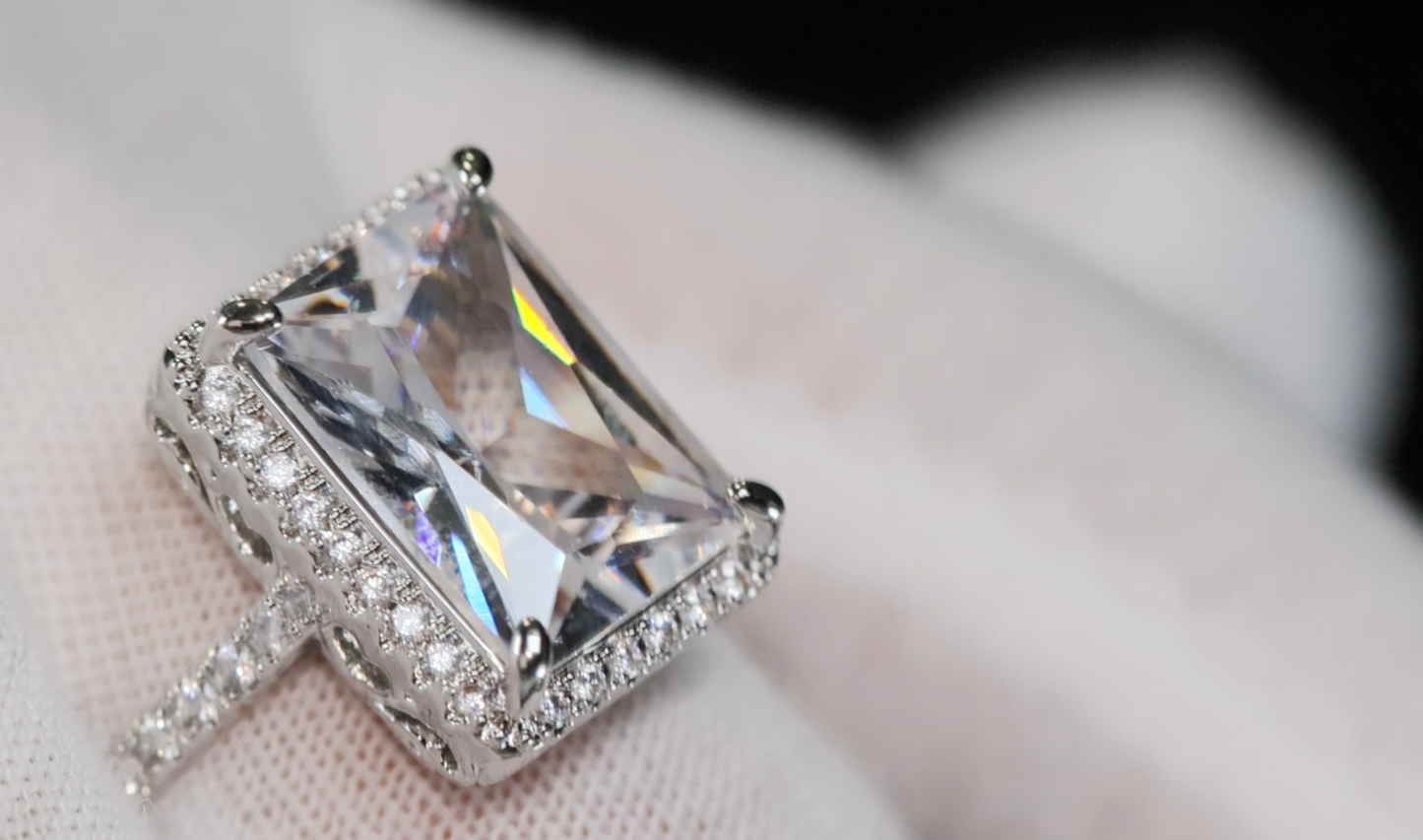 Womens Big Diamond Ring