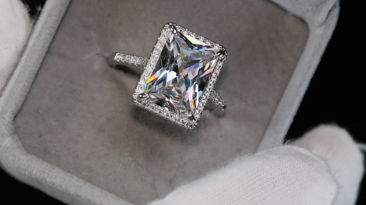 Womens Big Diamond Ring