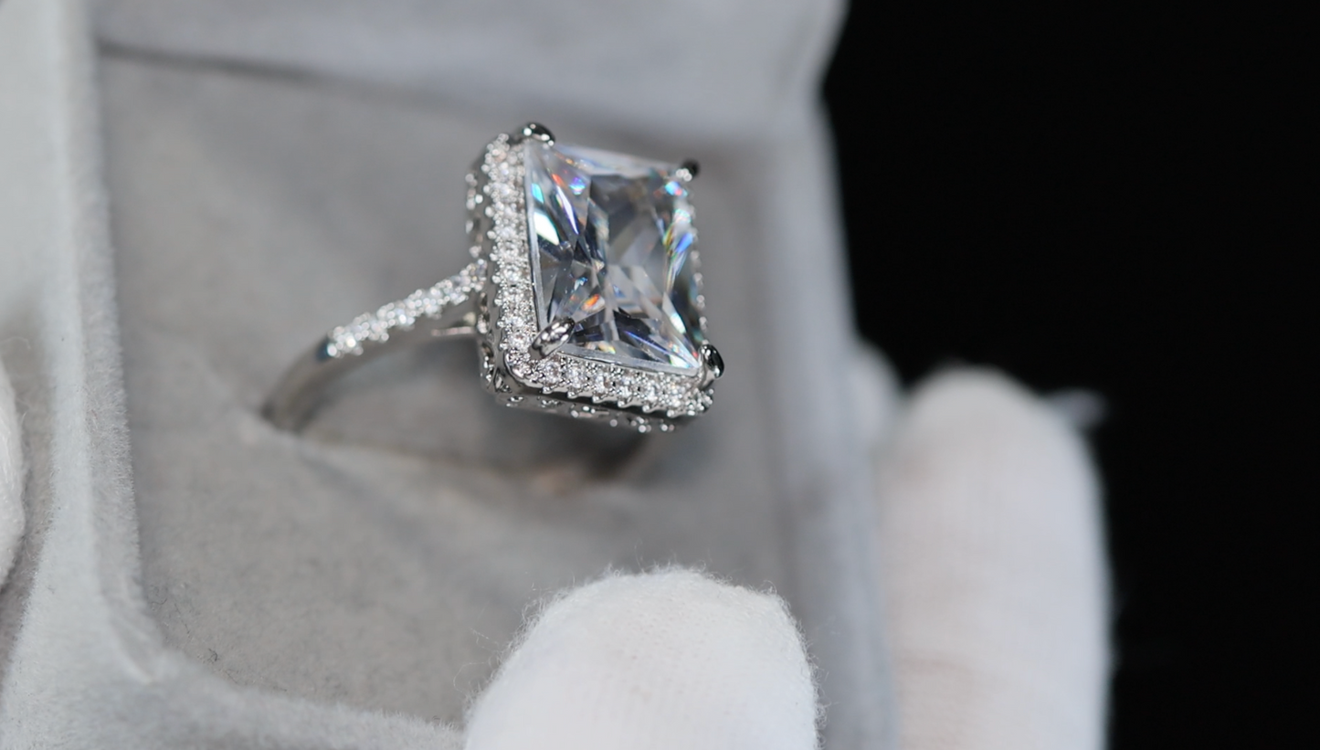 Womens Big Diamond Ring