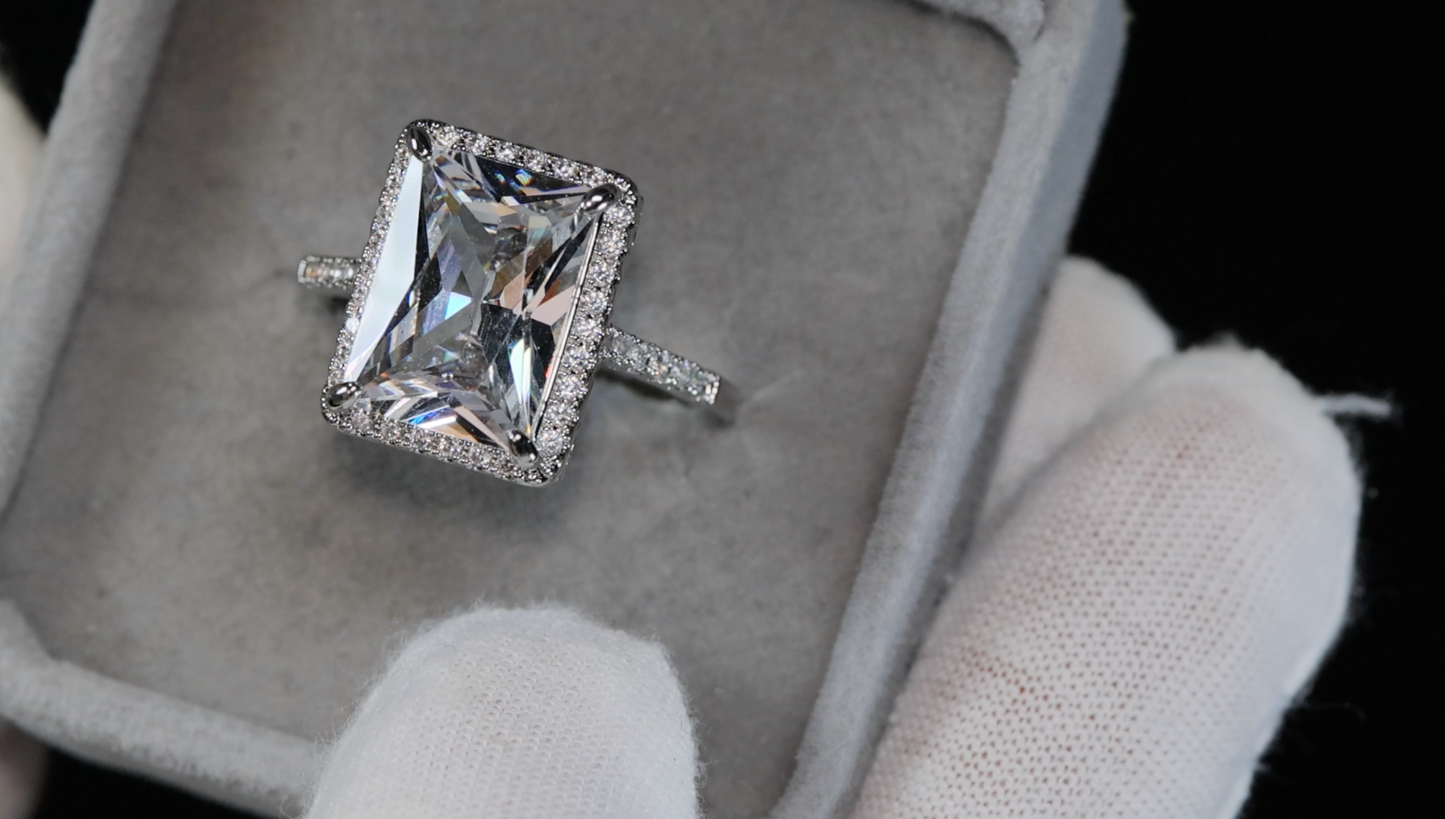 Womens Big Diamond Ring