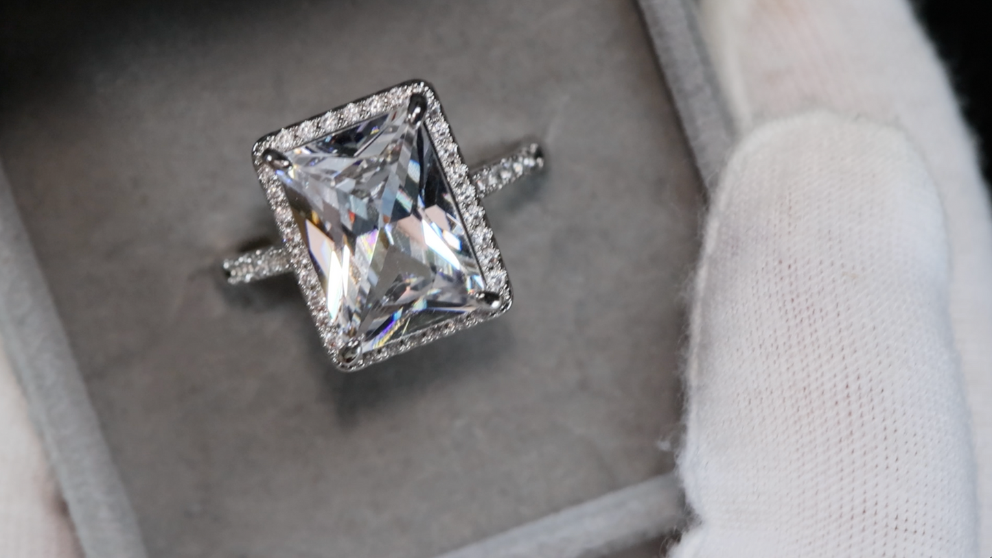 Womens Big Diamond Ring