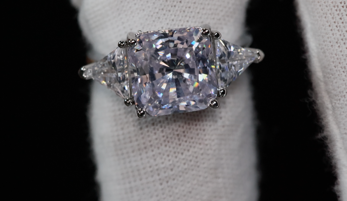 Three Stone Diamond Engagement Ring