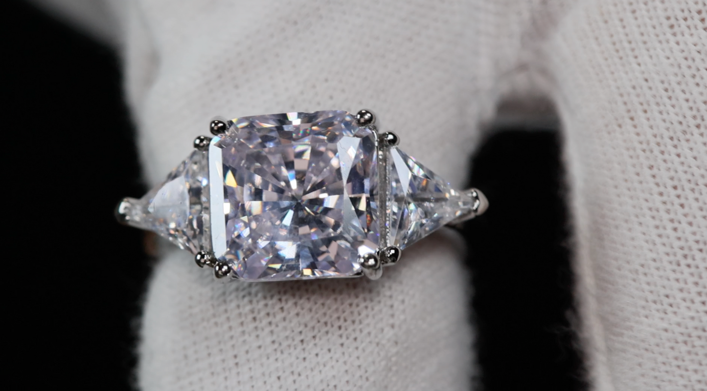 Three Stone Diamond Engagement Ring