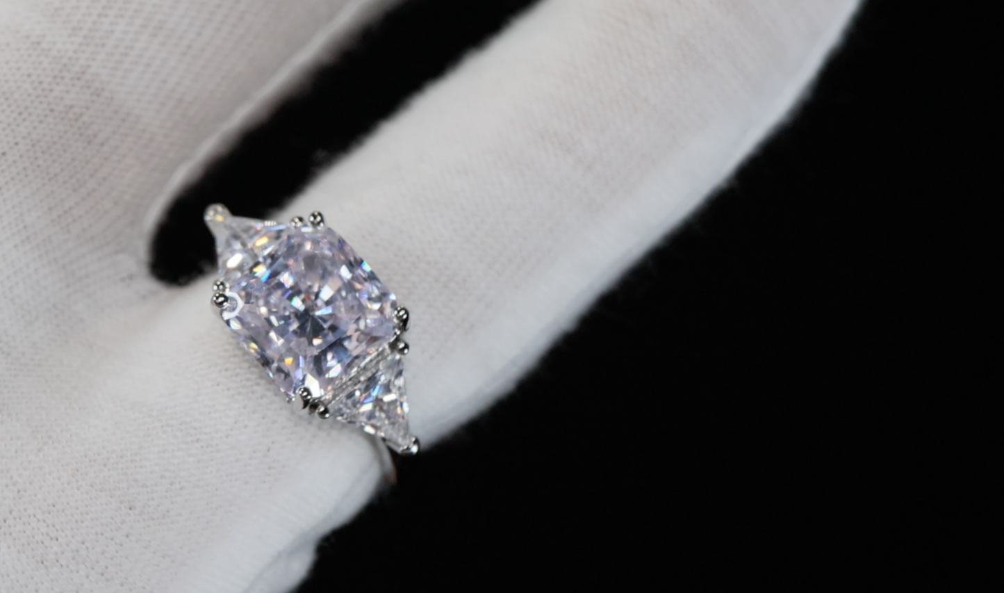 Three Stone Diamond Engagement Ring