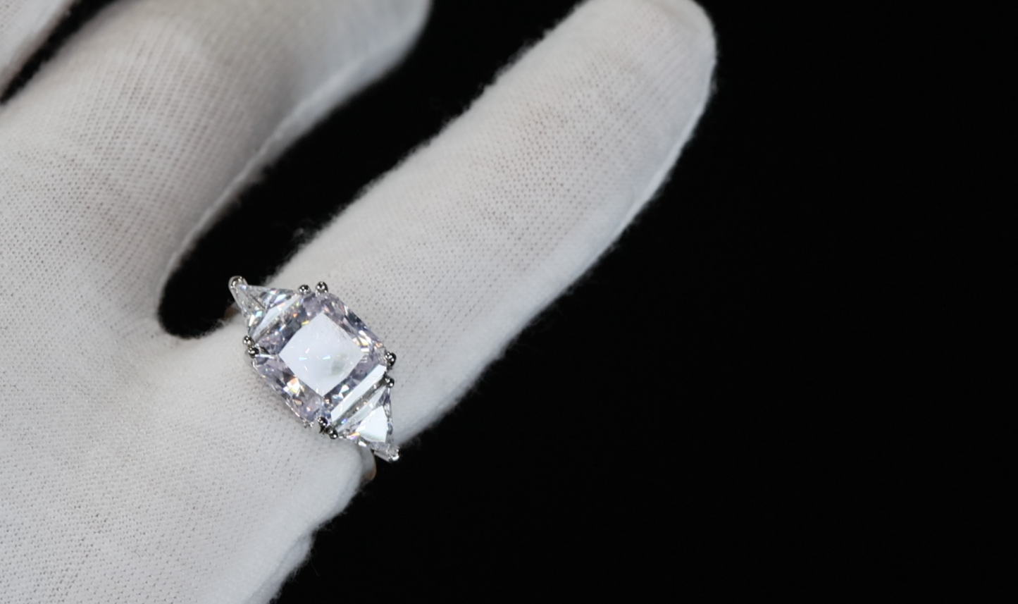 Three Stone Diamond Engagement Ring
