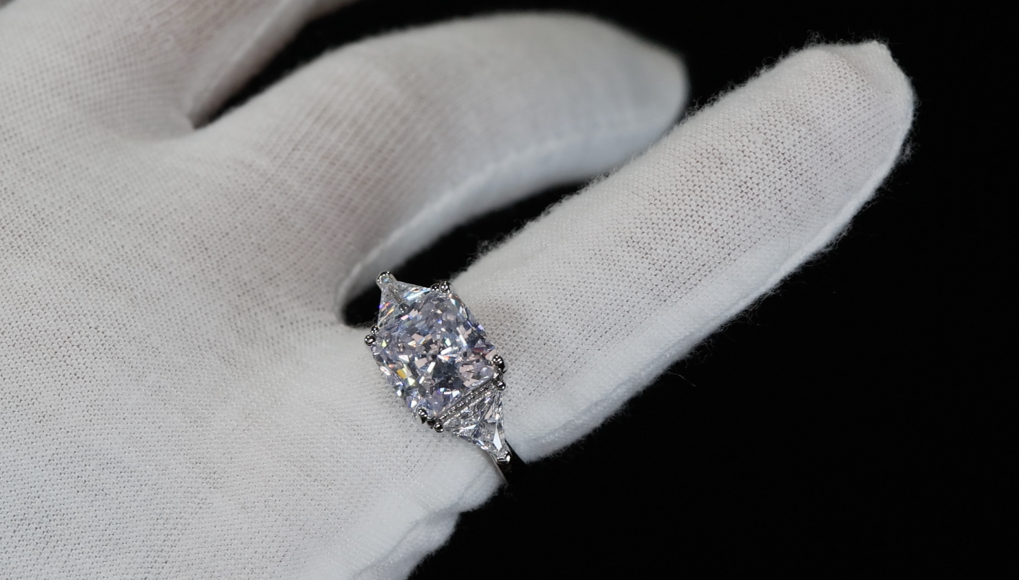 Three Stone Diamond Engagement Ring