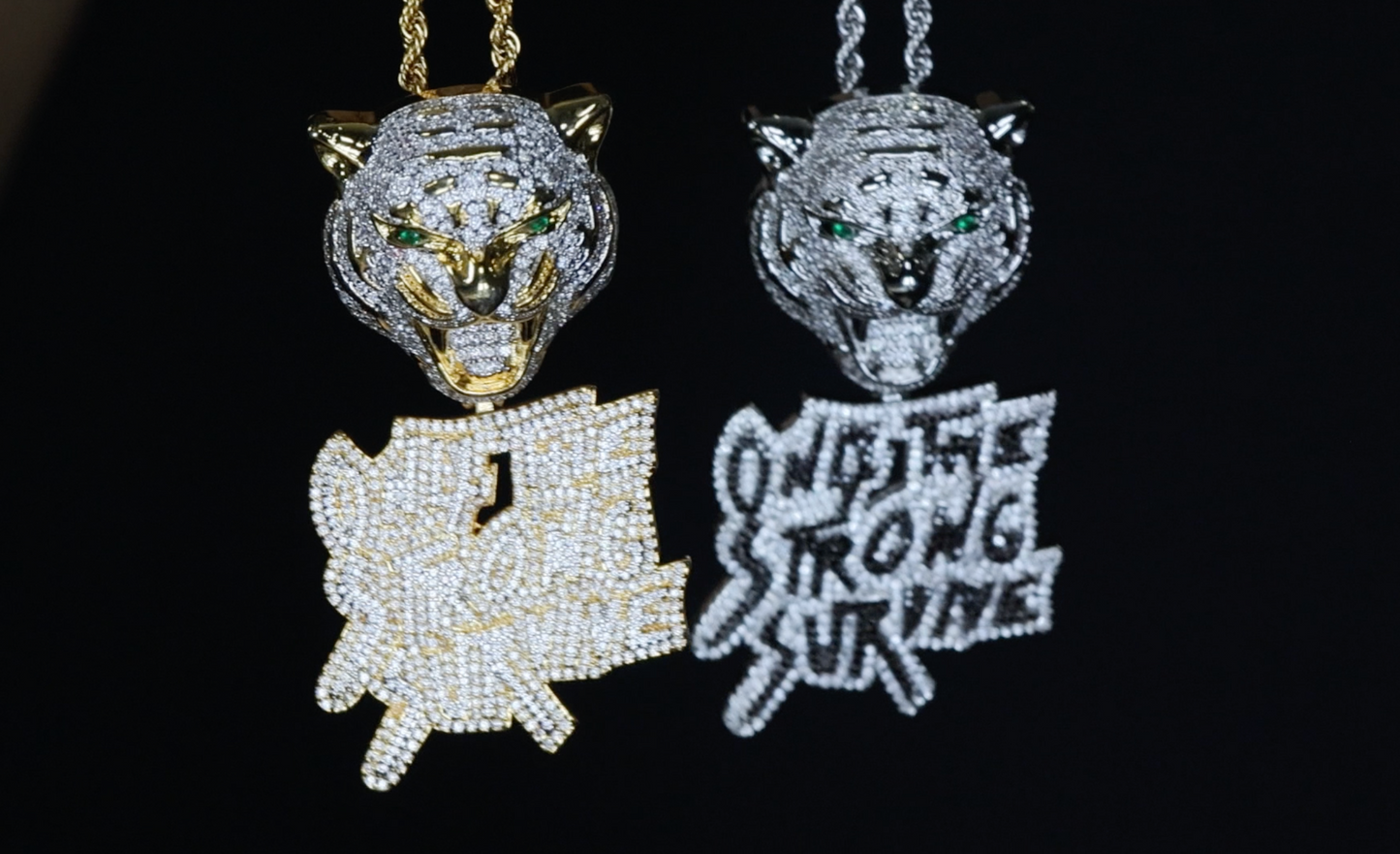 Diamond Tiger Pendant