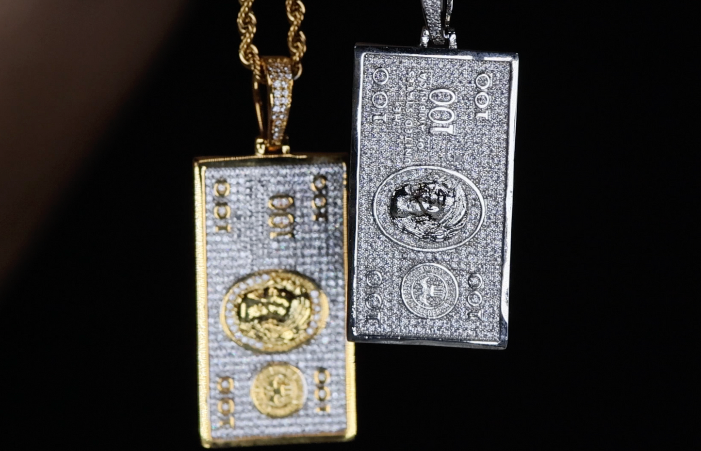Money Pendant | Iced Out Pendant | Diamond Dollar Sign Pendant