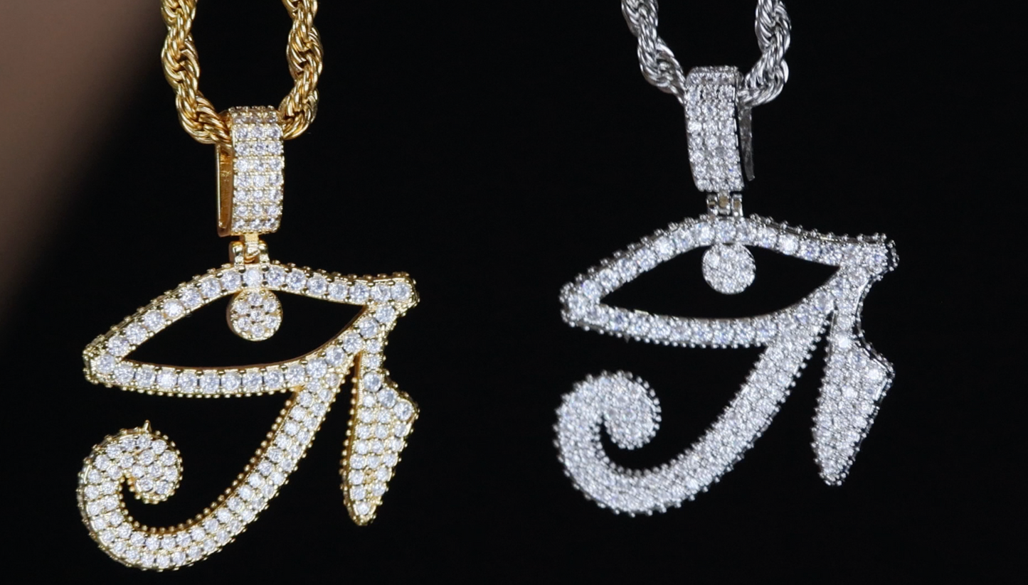 Egyptian Eye Pendant | Diamond Eye Pendant | Evil Eye Pendant