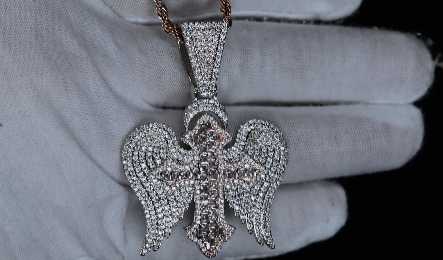 Rose Gold Cross Pendant