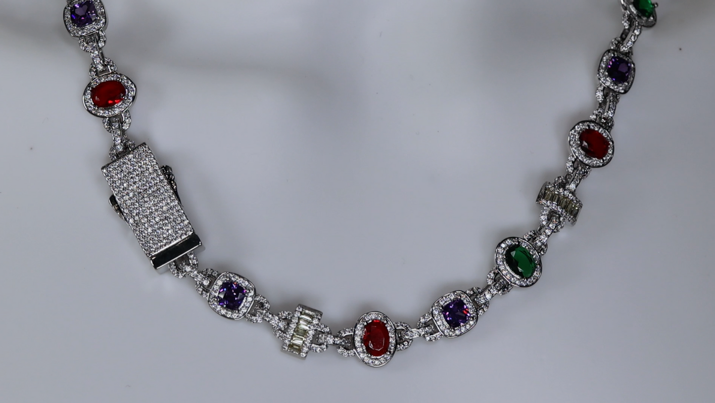 Rainbow Diamond Necklace