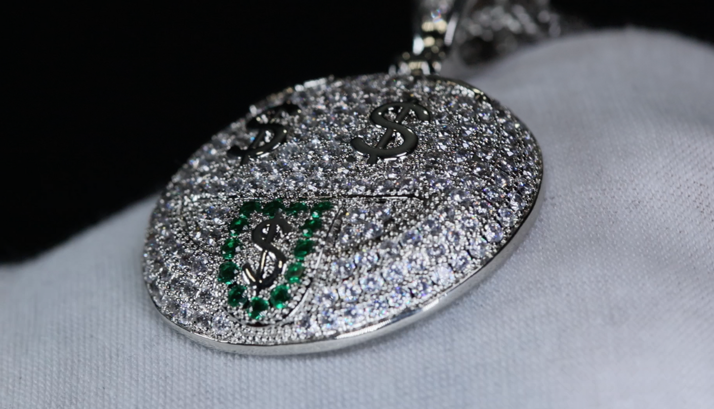 Iced Out Pendant | Diamond Emoji Pendant | Emoji Pendant
