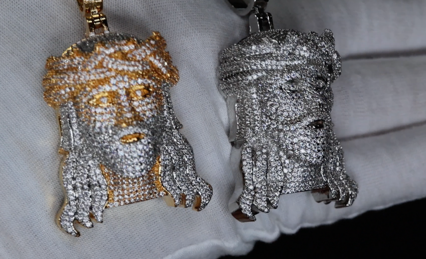Iced Out Jesus Piece | Hip Hop Jesus Head Pendant | Big Diamond Jesus Face Pendant