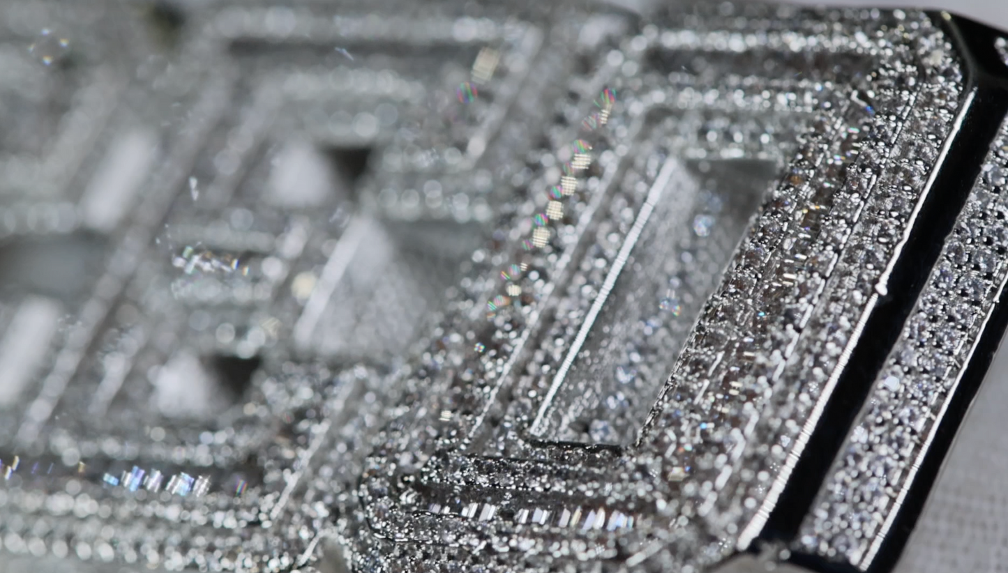 CEO Pendant | Iced Out Pendant | Baguette Diamond Hip Hop Pendant