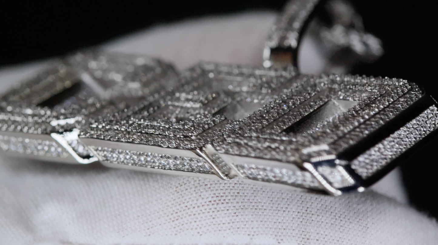 CEO Pendant | Iced Out Pendant | Baguette Diamond Hip Hop Pendant