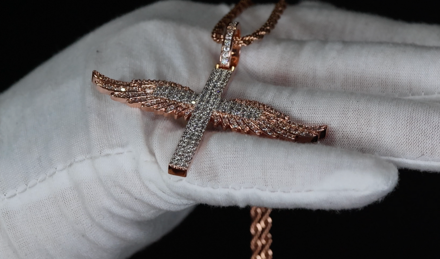 Rose Gold Cross Pendant