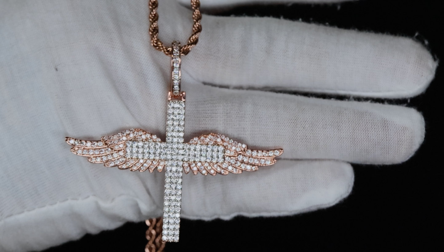 Rose Gold Cross Pendant