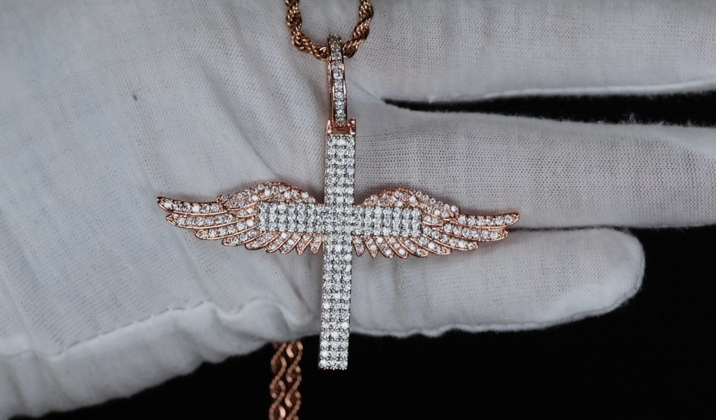 Rose Gold Cross Pendant
