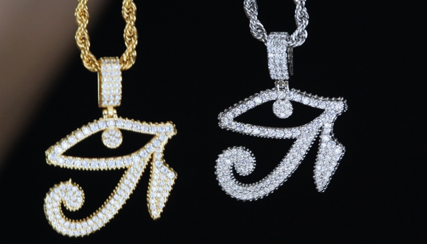Egyptian Eye Pendant | Diamond Eye Pendant | Evil Eye Pendant