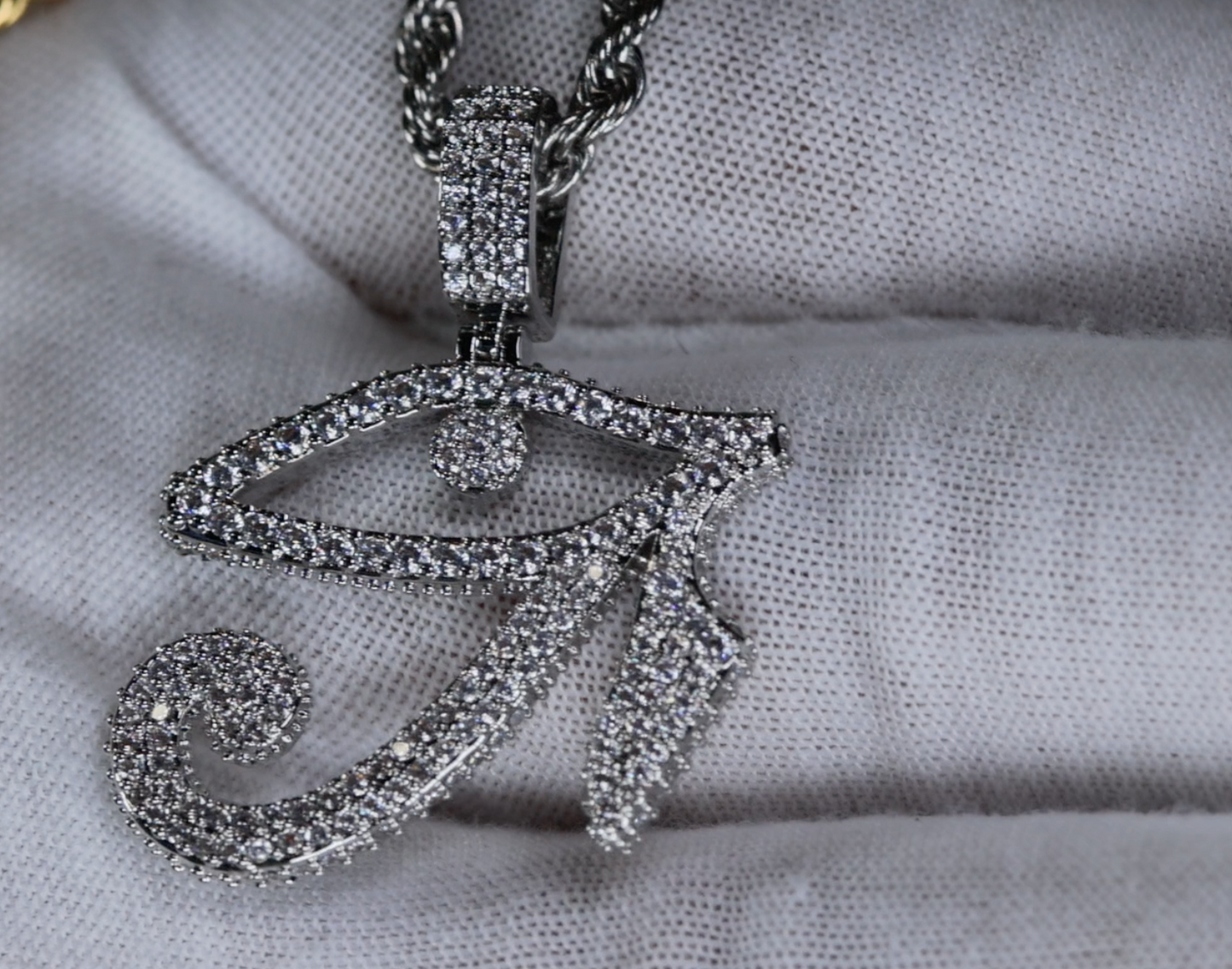 Egyptian Eye Pendant | Diamond Eye Pendant | Evil Eye Pendant