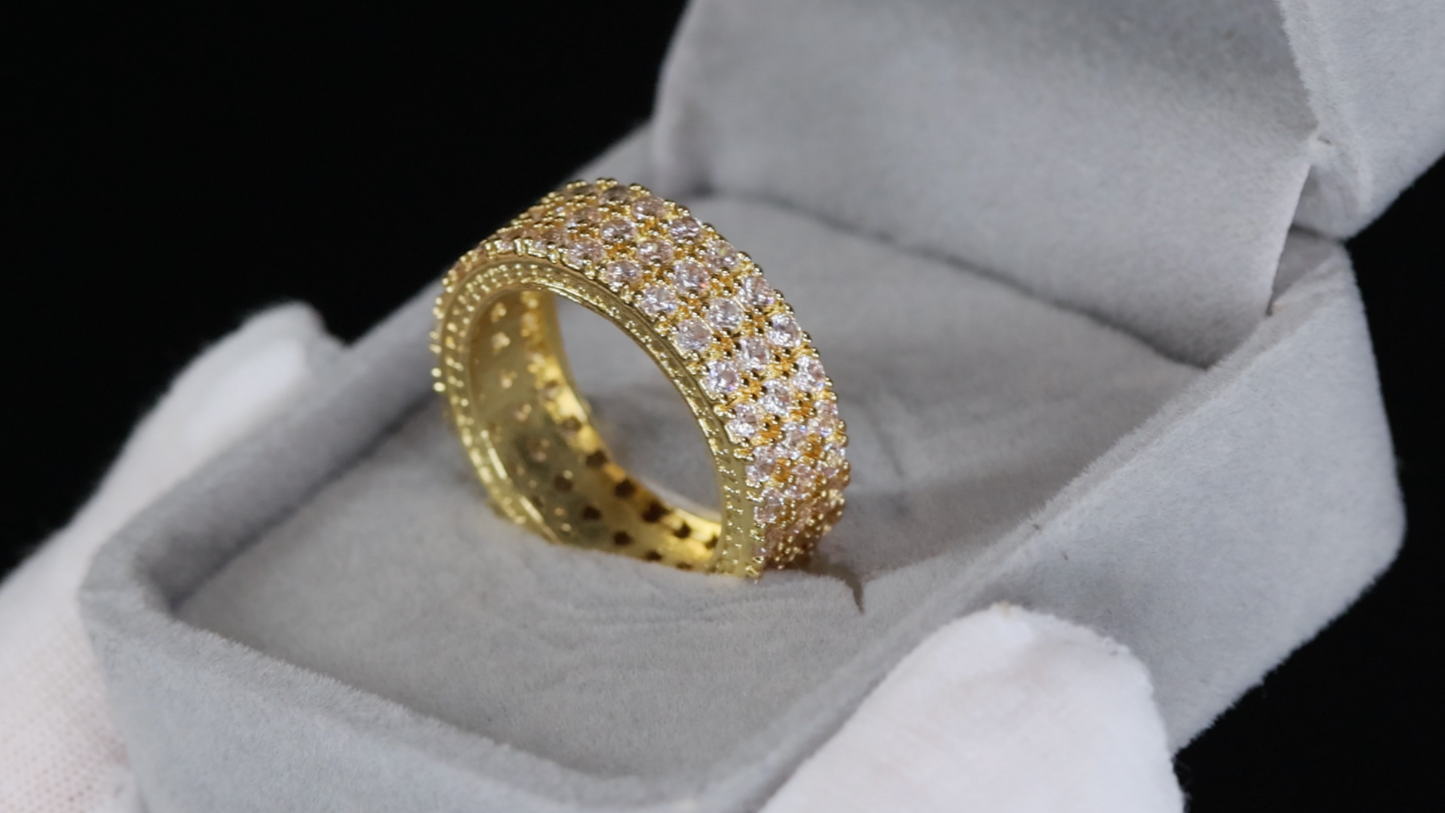 Mens Gold Diamond Wedding Ring