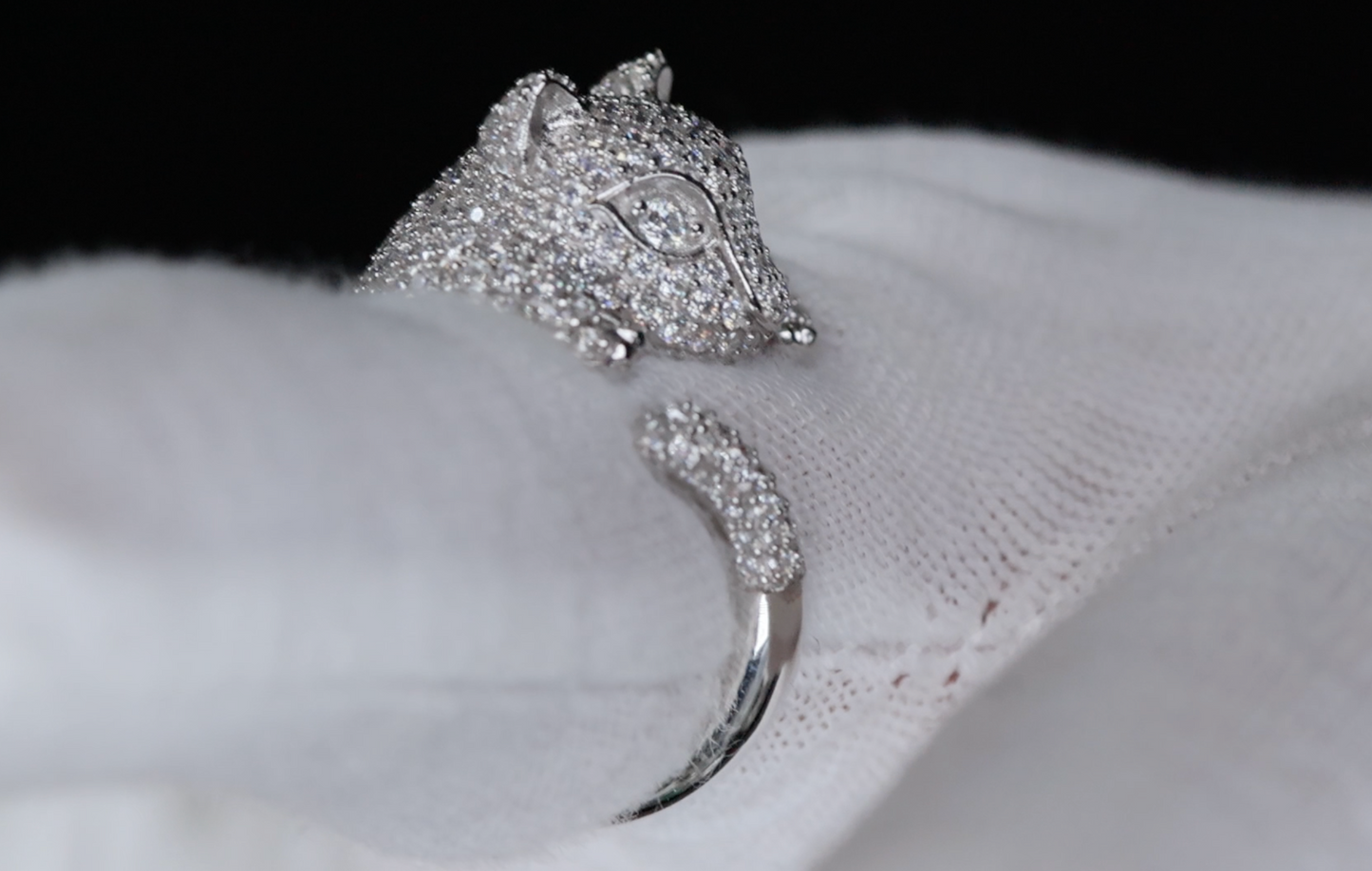Moissanite Diamond Lion Ring