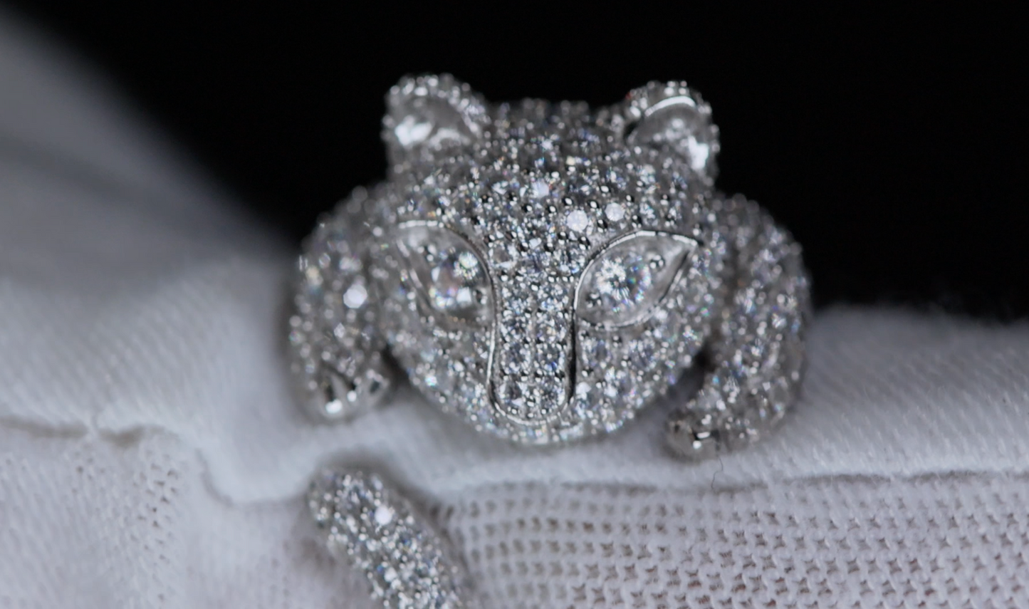 Moissanite Lion Ring