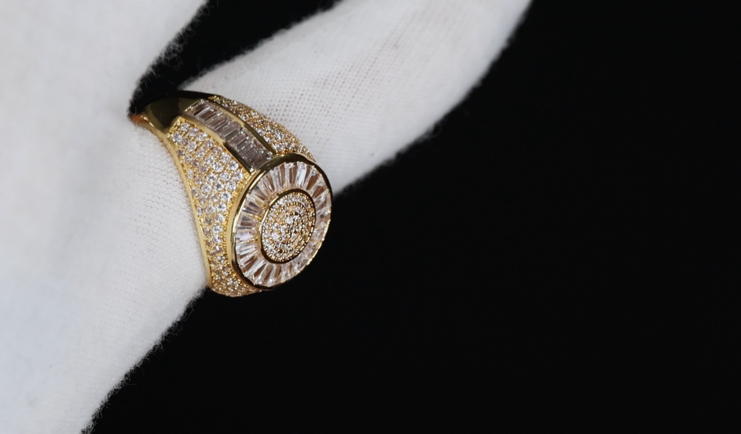 Mens Gold Diamond Ring