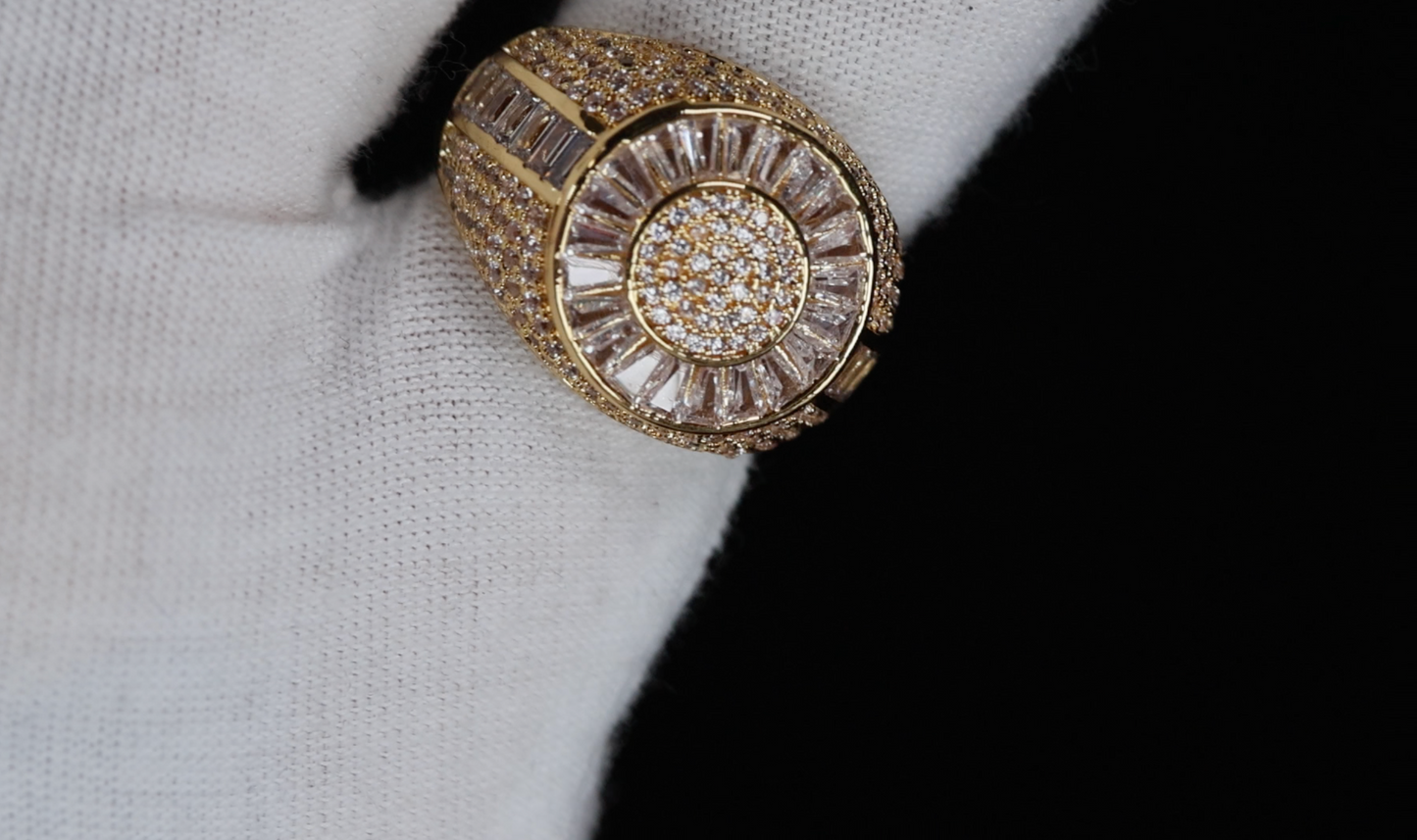 Mens Gold Diamond Ring