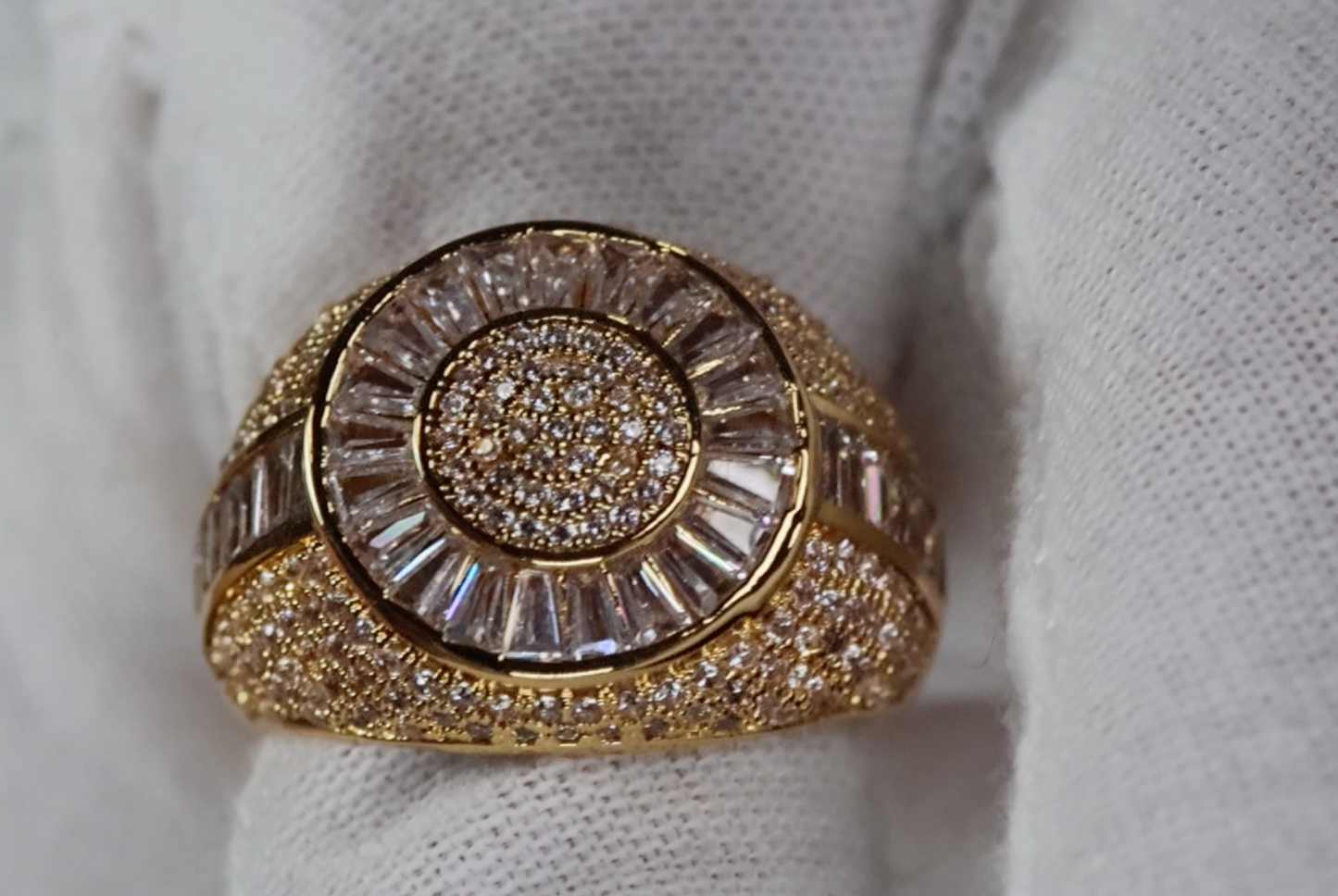 Mens Gold Diamond Ring