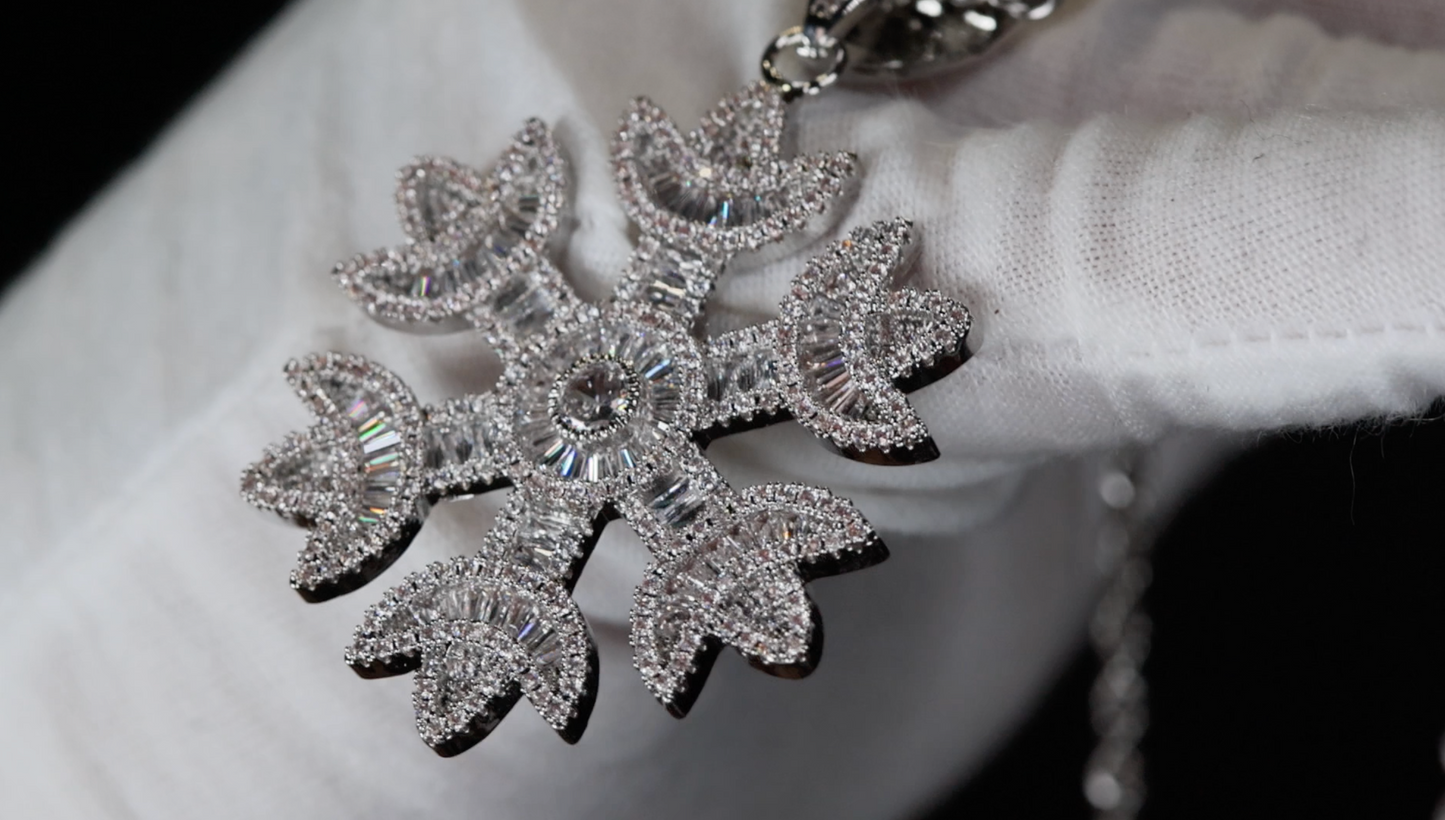 Snowflake Pendant | Diamond Snowflake Pendant