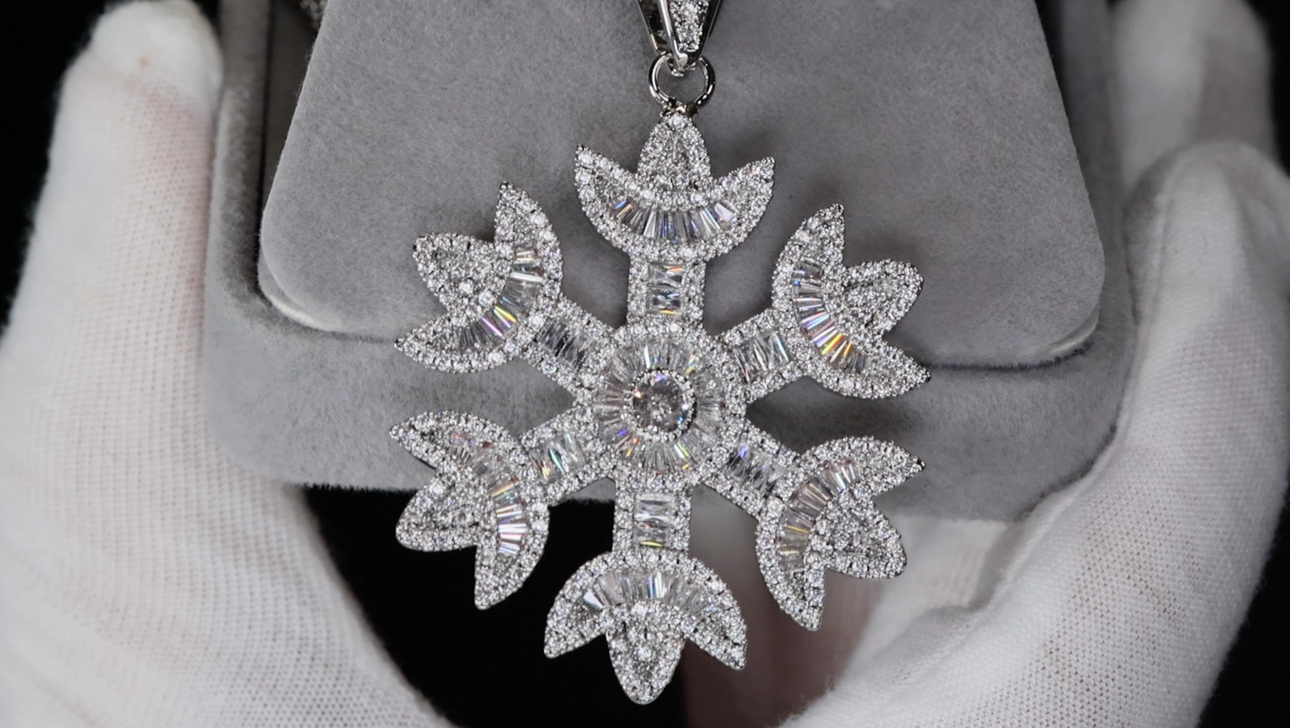 Snowflake Pendant | Diamond Snowflake Pendant
