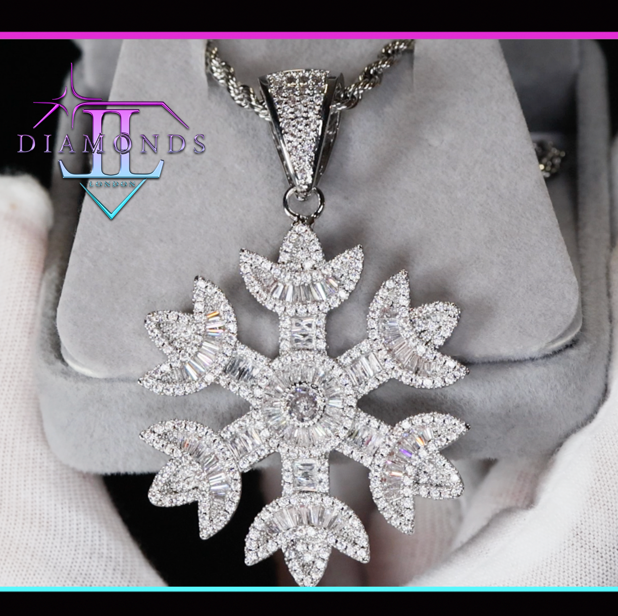 Snowflake Pendant | Diamond Snowflake Pendant