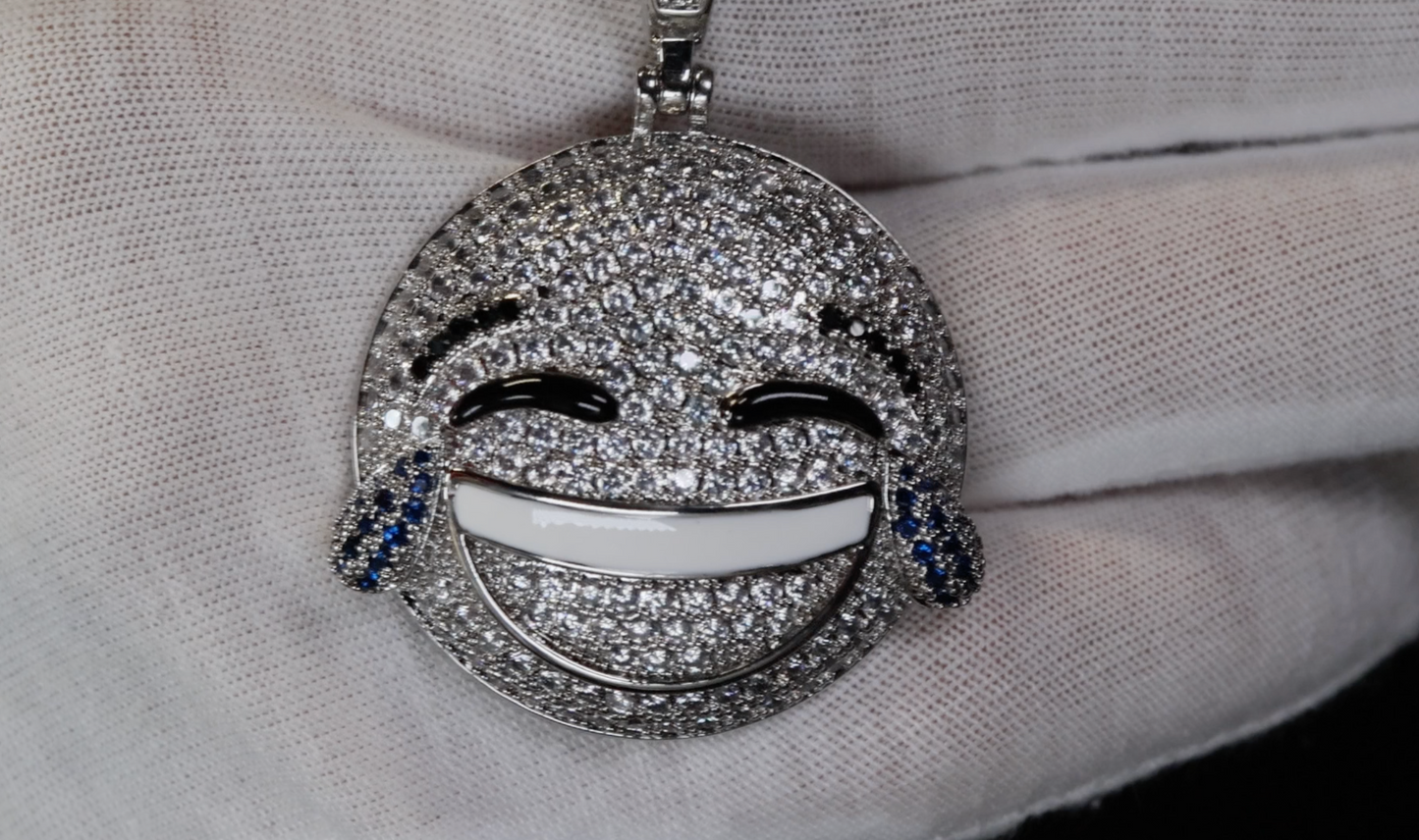 Diamond Emoji Pendant | Emoji Pendant | Iced Out Pendant