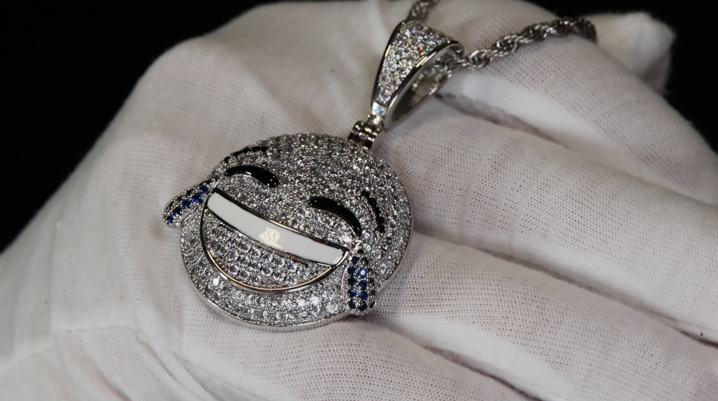 Diamond Emoji Pendant | Emoji Pendant | Iced Out Pendant