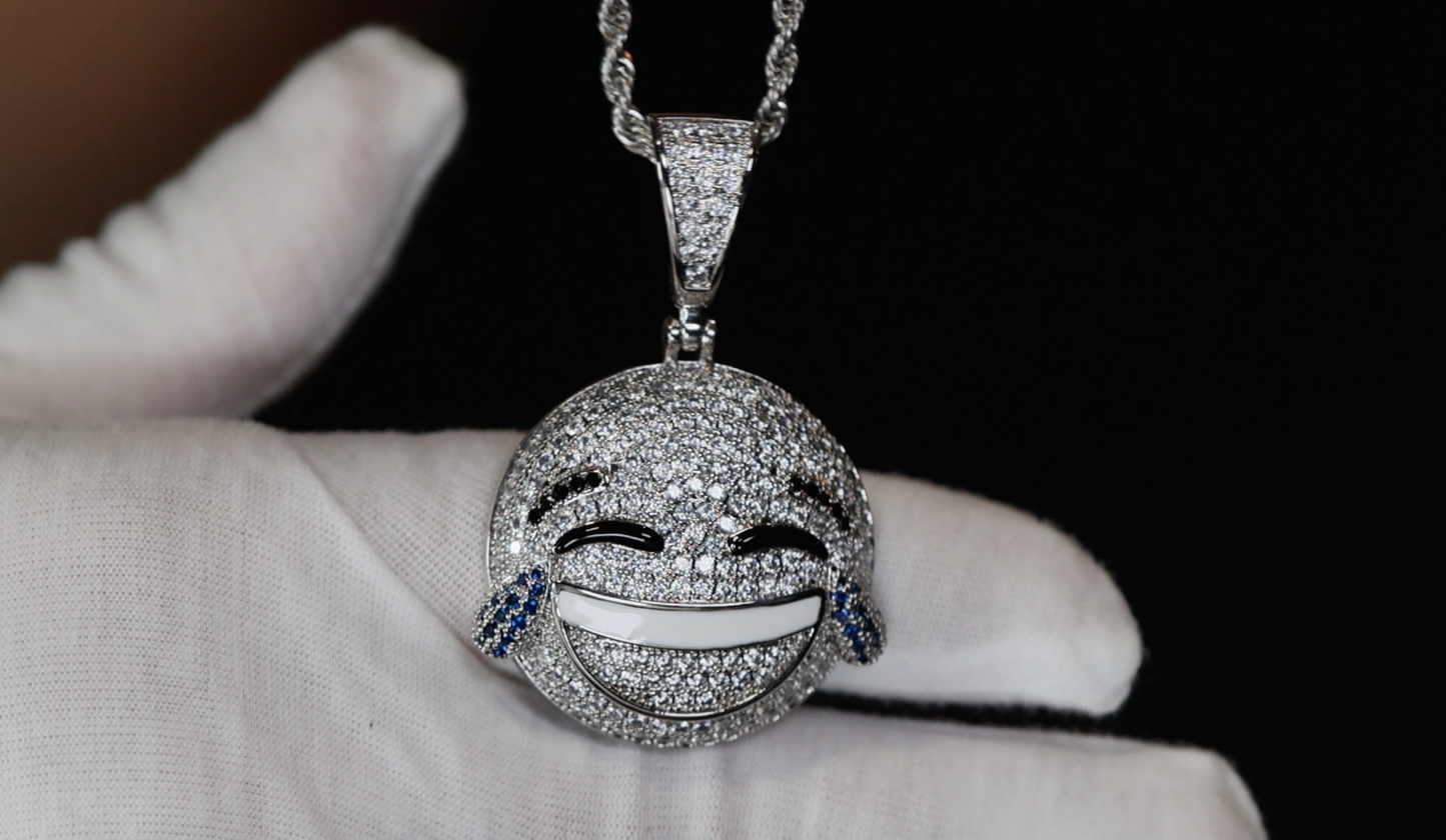 Diamond Emoji Pendant | Emoji Pendant | Iced Out Pendant