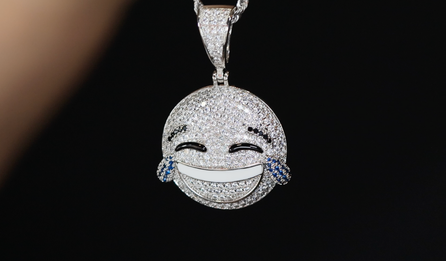 Diamond Emoji Pendant | Emoji Pendant | Iced Out Pendant