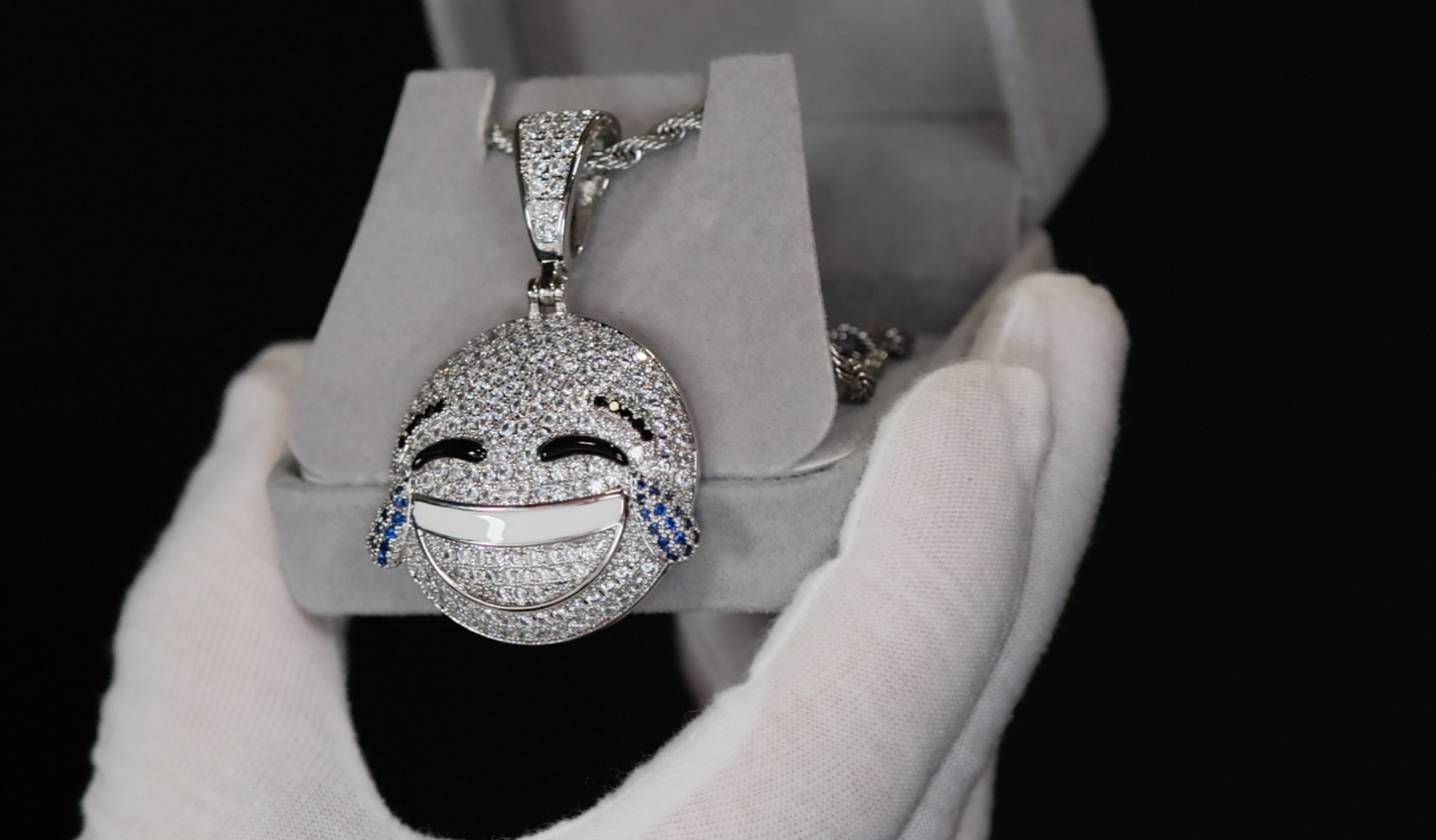 Diamond Emoji Pendant | Emoji Pendant | Iced Out Pendant